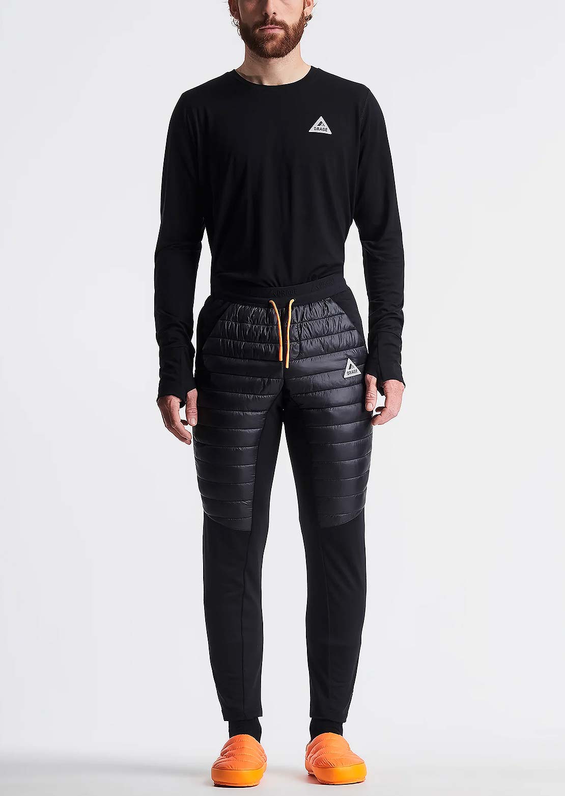 Orage Men's Tundra Hybrid Layering Pants Black
