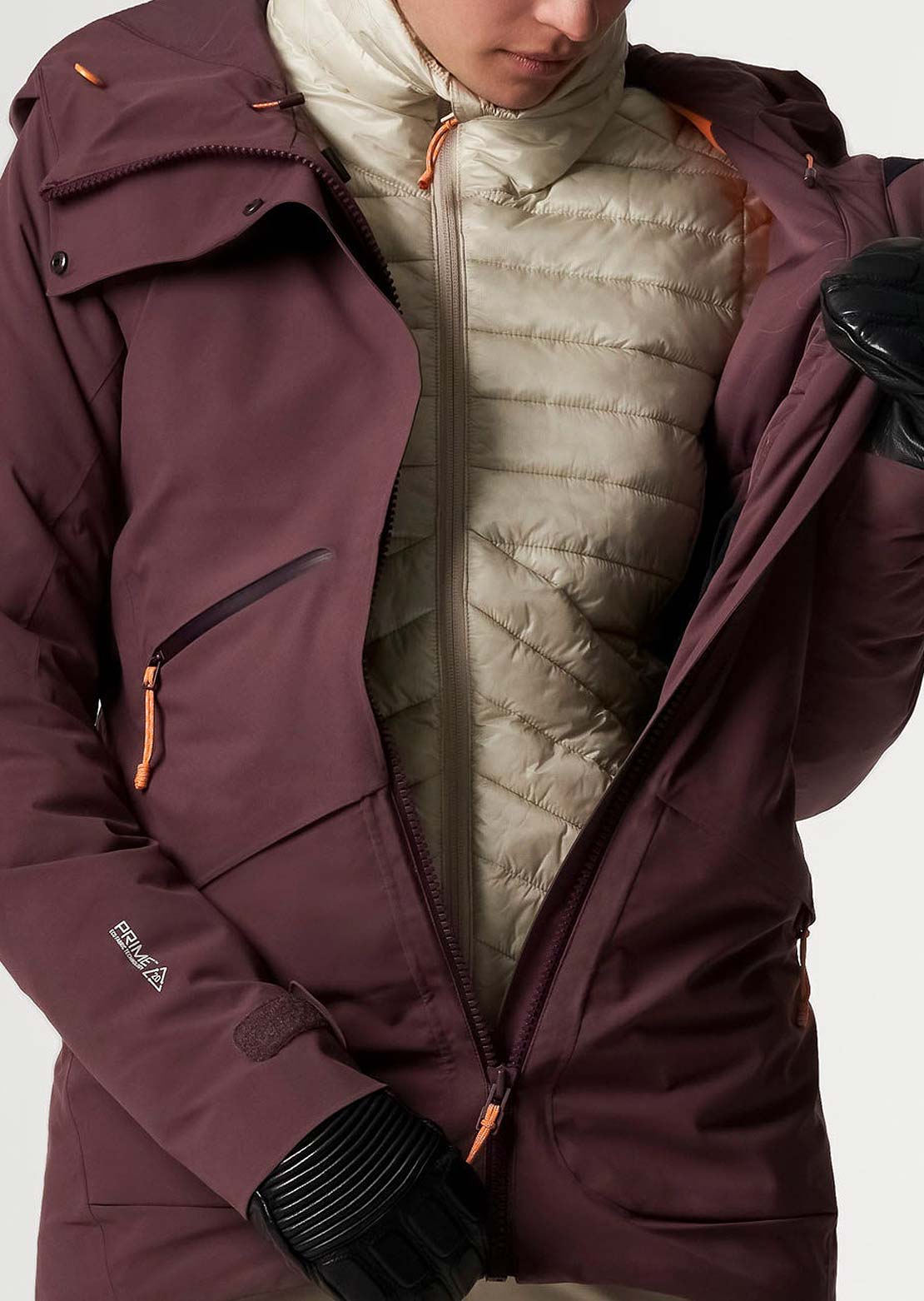 Orage Women's Grace Insulated Jacket Dark Plum