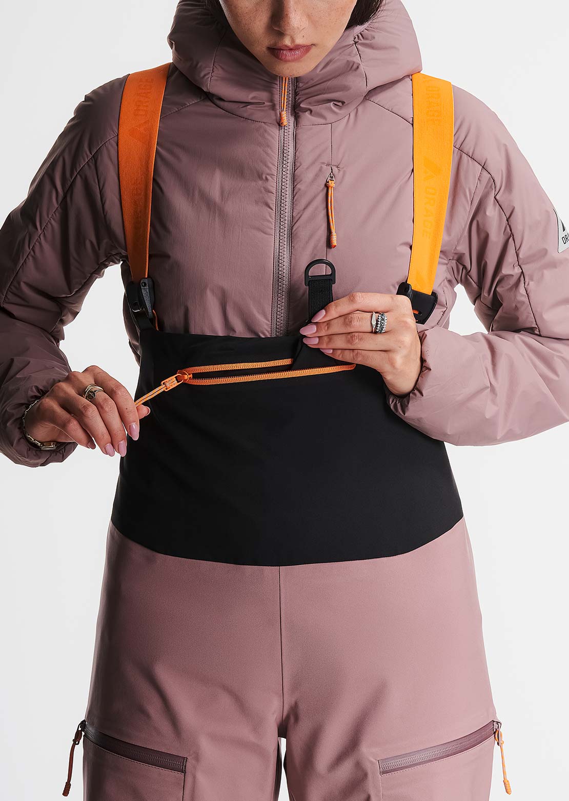 Orage Women's MTN-X Cliff 3L Bib Pants Light Plum