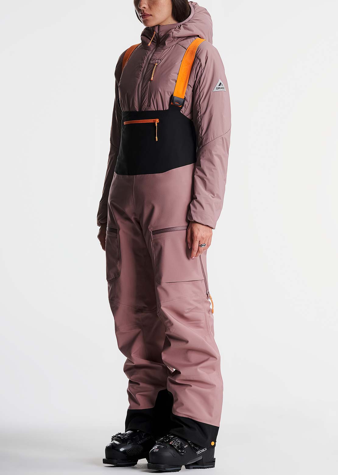 Orage Women's MTN-X Cliff 3L Bib Pants Light Plum