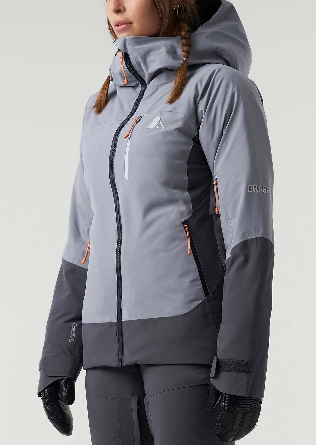 Orage Women&#39;s Nina Hybrid Insulated Jacket Light Steel Blue