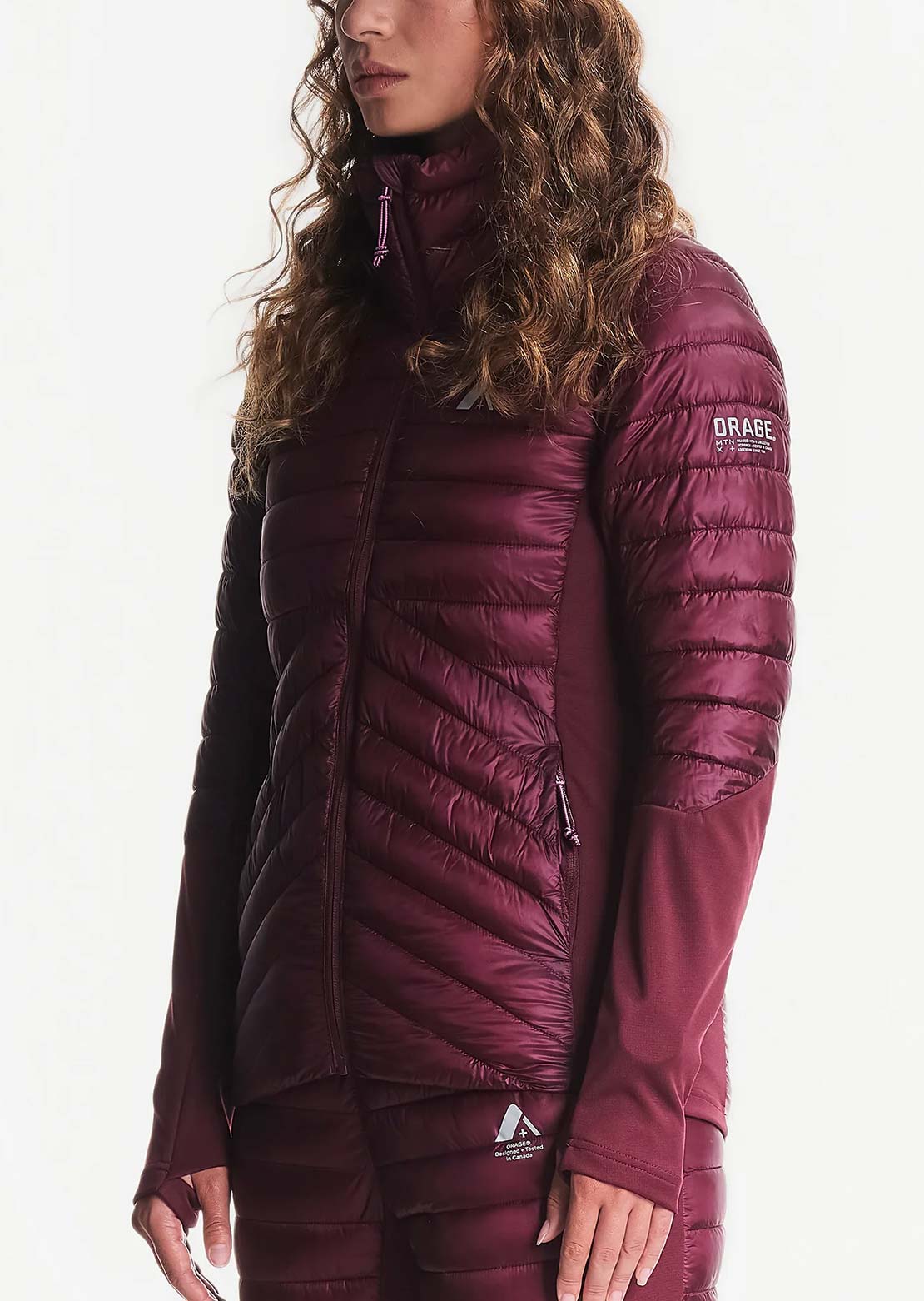 Orage Women's Northwind MTN-X Hybrid Jacket Claret