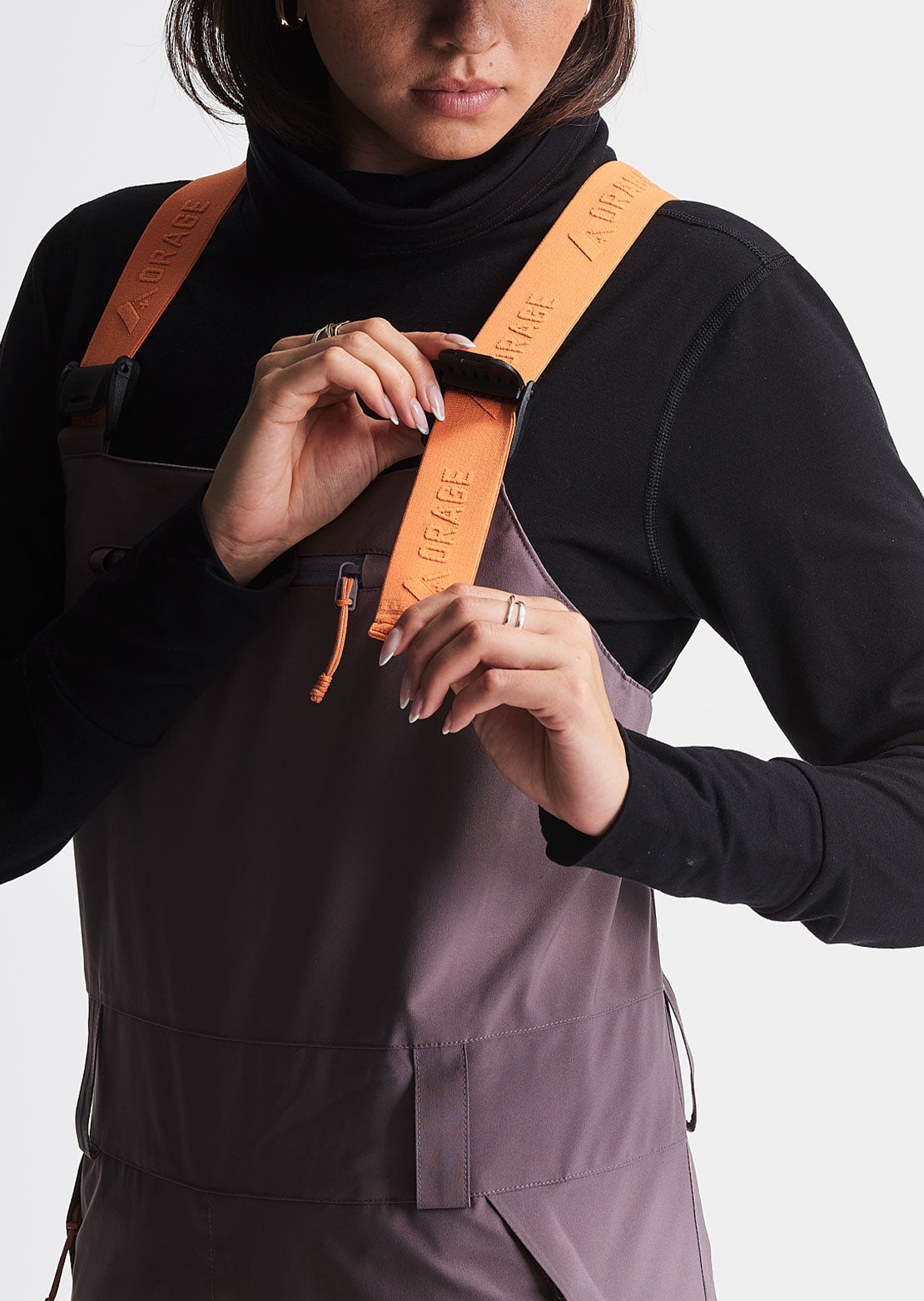 Orage Women's Ridge Insulated Bib Pants Basalte