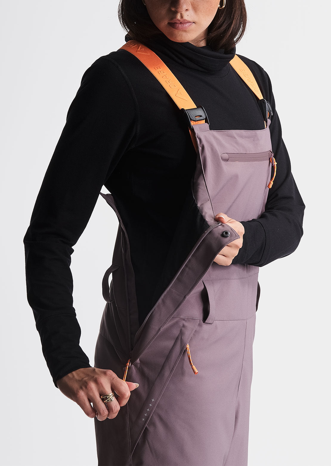 Orage Women's Ridge Insulated Bib Pants Basalte
