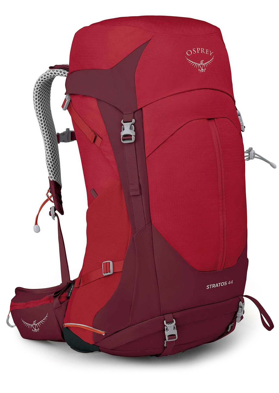 Osprey Men's Stratos 36L Hiking Backpack Poinsettia Red