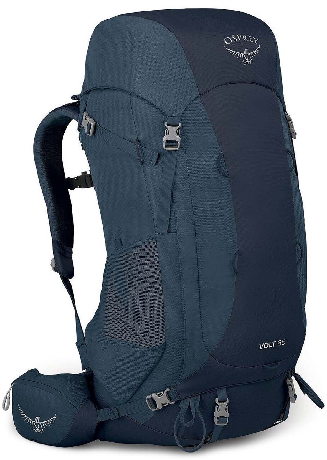 Osprey Men&#39;s Volt 65L Hiking Backpack Muted Space Blue