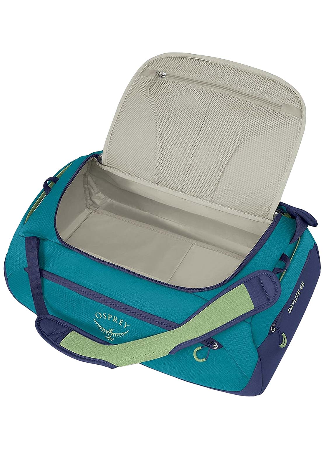 Osprey Unisex Daylite 45L Travel Duffel Bag Blue Spikemoss/Alkaline