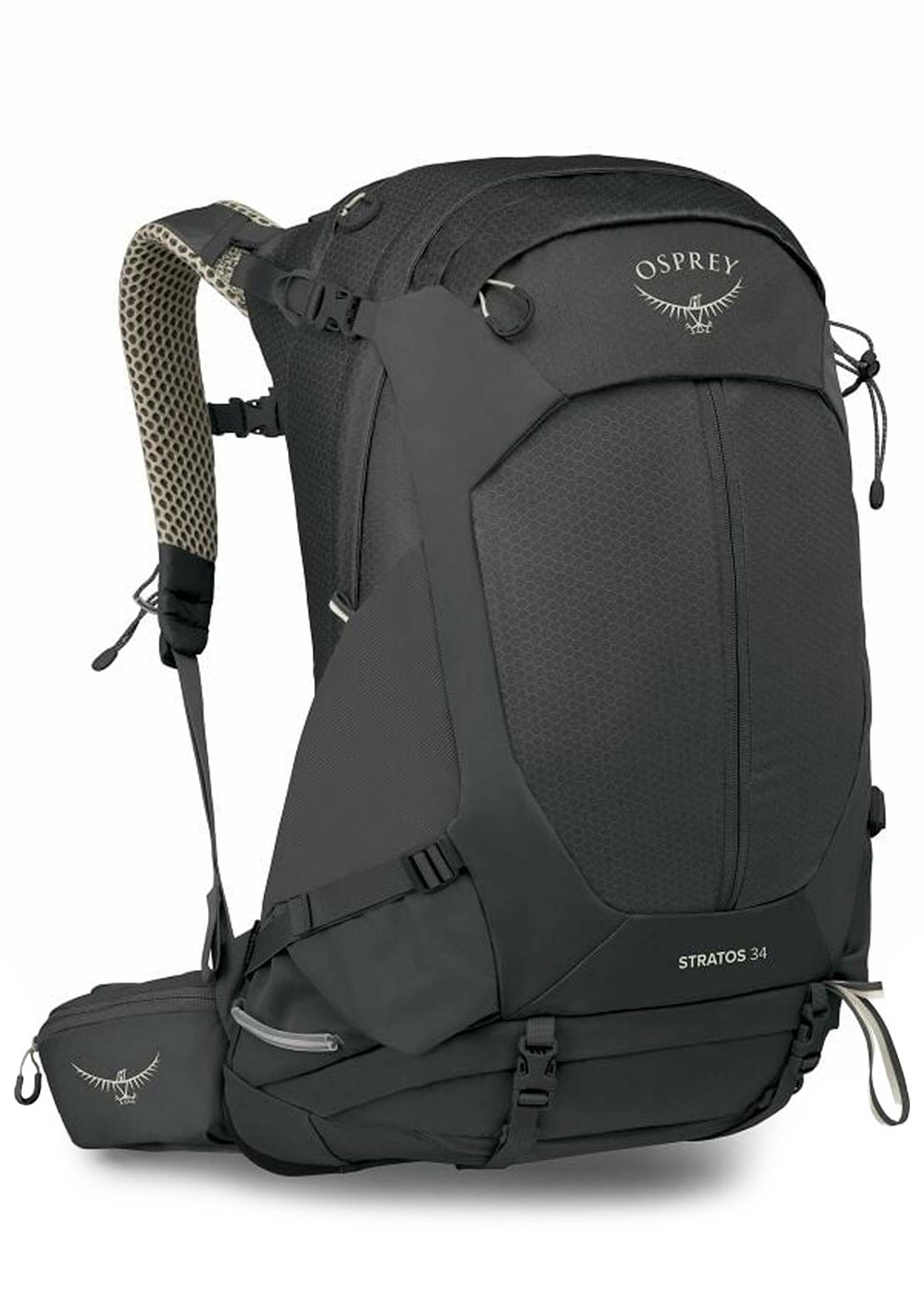 Osprey Unisex Stratos 34 Hiking Backpack Raven Black