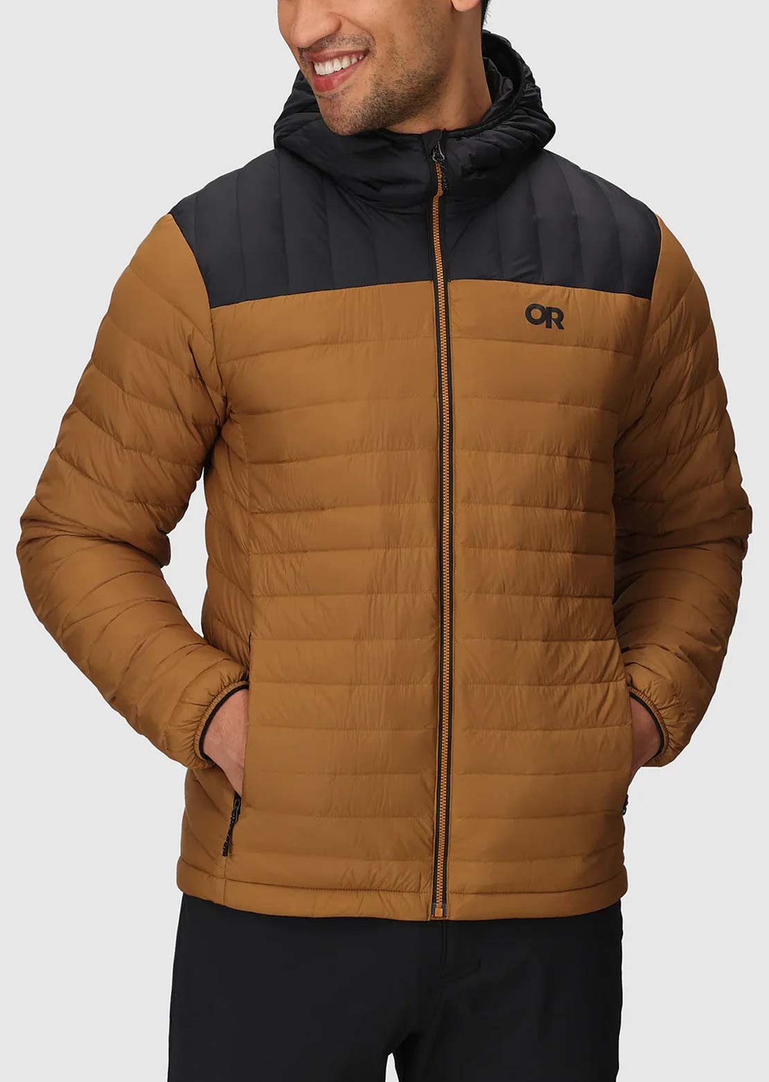 Outdoor Research Men's Transcendent Down Hood Bronze/Black