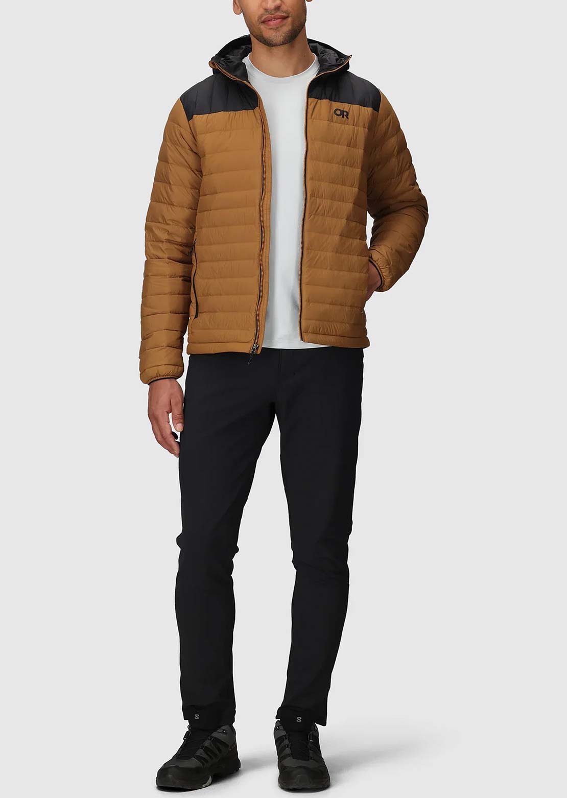 Outdoor Research Men's Transcendent Down Hood Bronze/Black