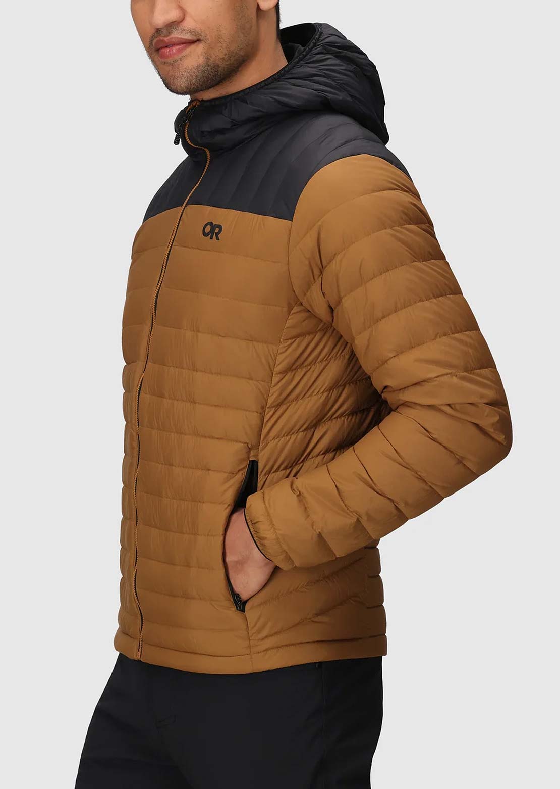 Outdoor Research Men's Transcendent Down Hood Bronze/Black