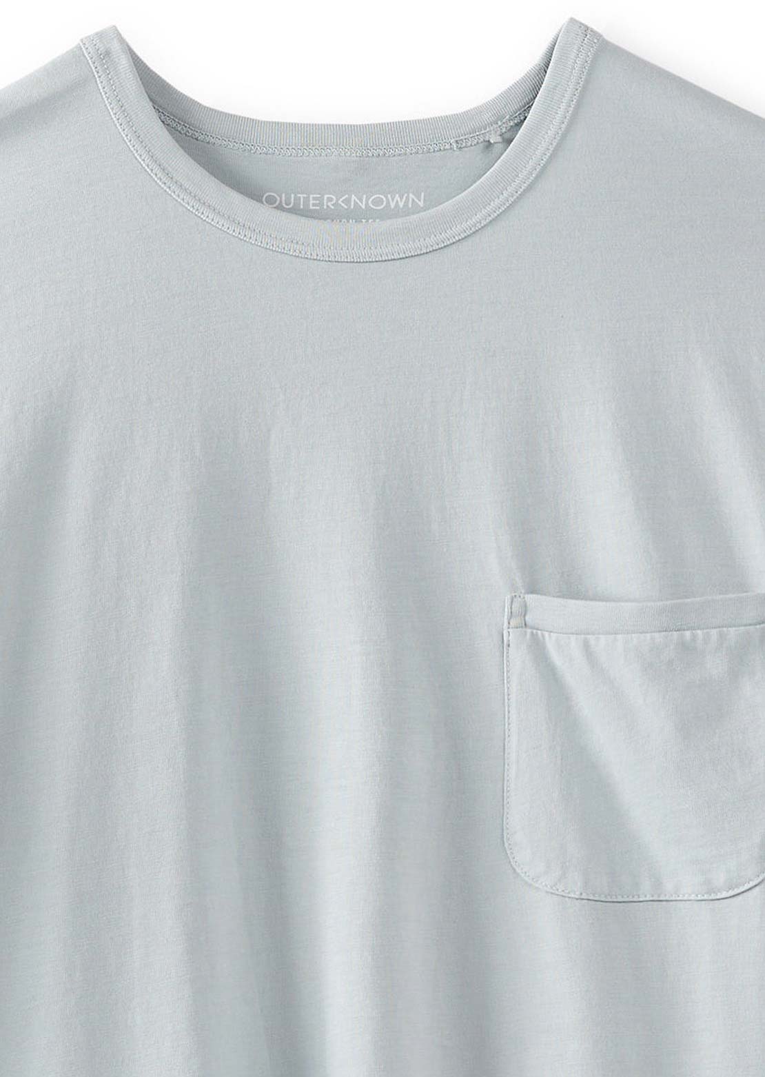 Outerknown Men&#39;s Sojourn Pocket T-Shirt Blue Dust