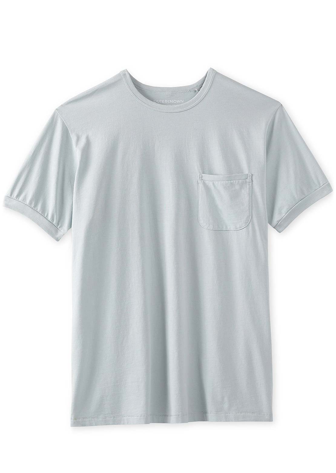 Outerknown Men&#39;s Sojourn Pocket T-Shirt Blue Dust