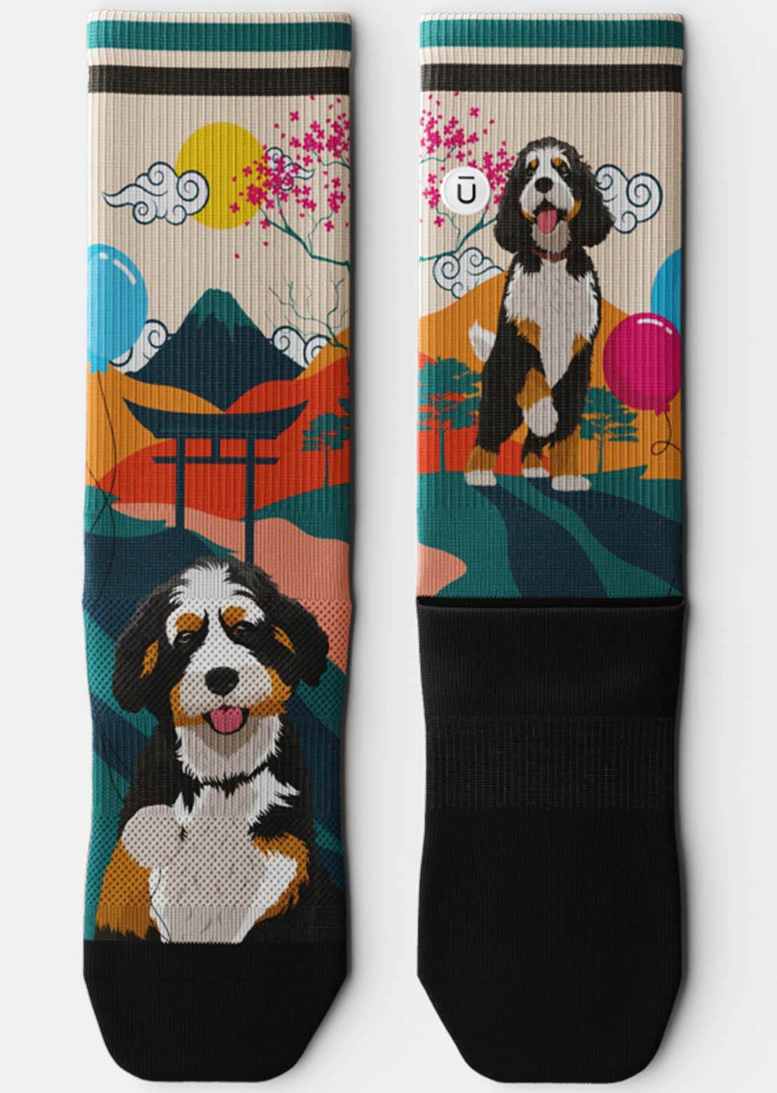 Outway Bernedoodle Crew Socks
