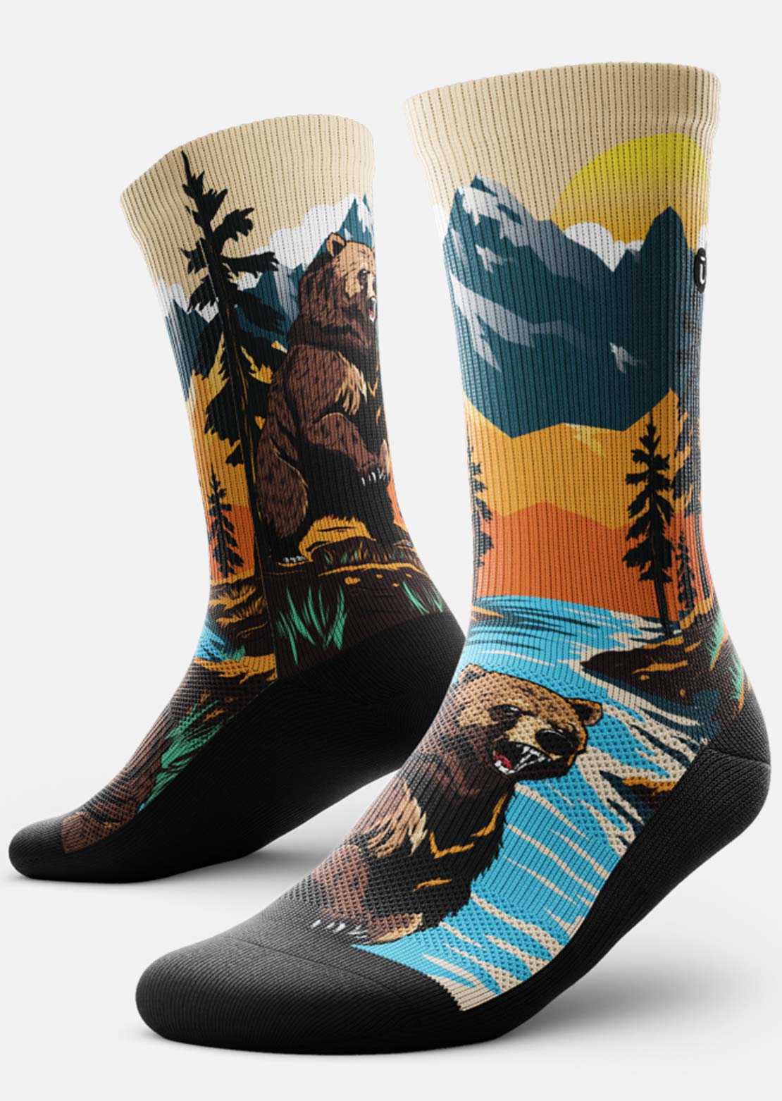 Outway Grizzly Bear Crew Socks