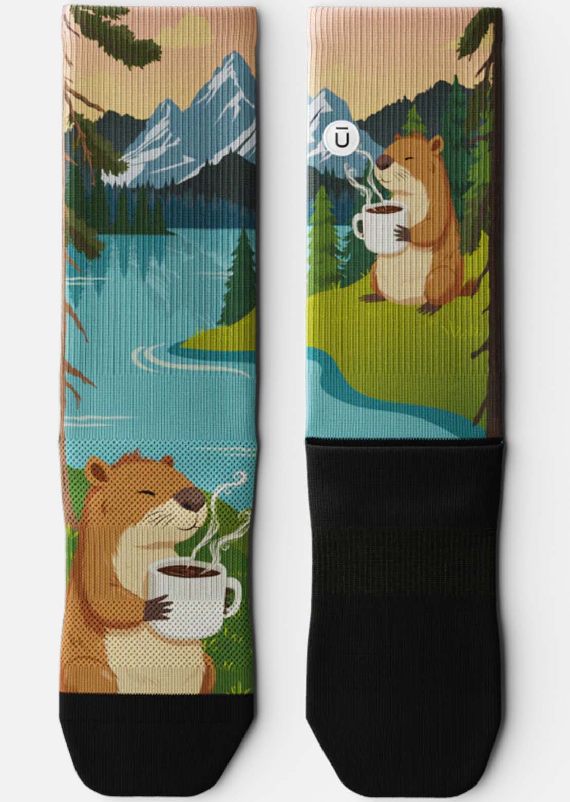Outway Unisex Beaver Buzz Crew Socks