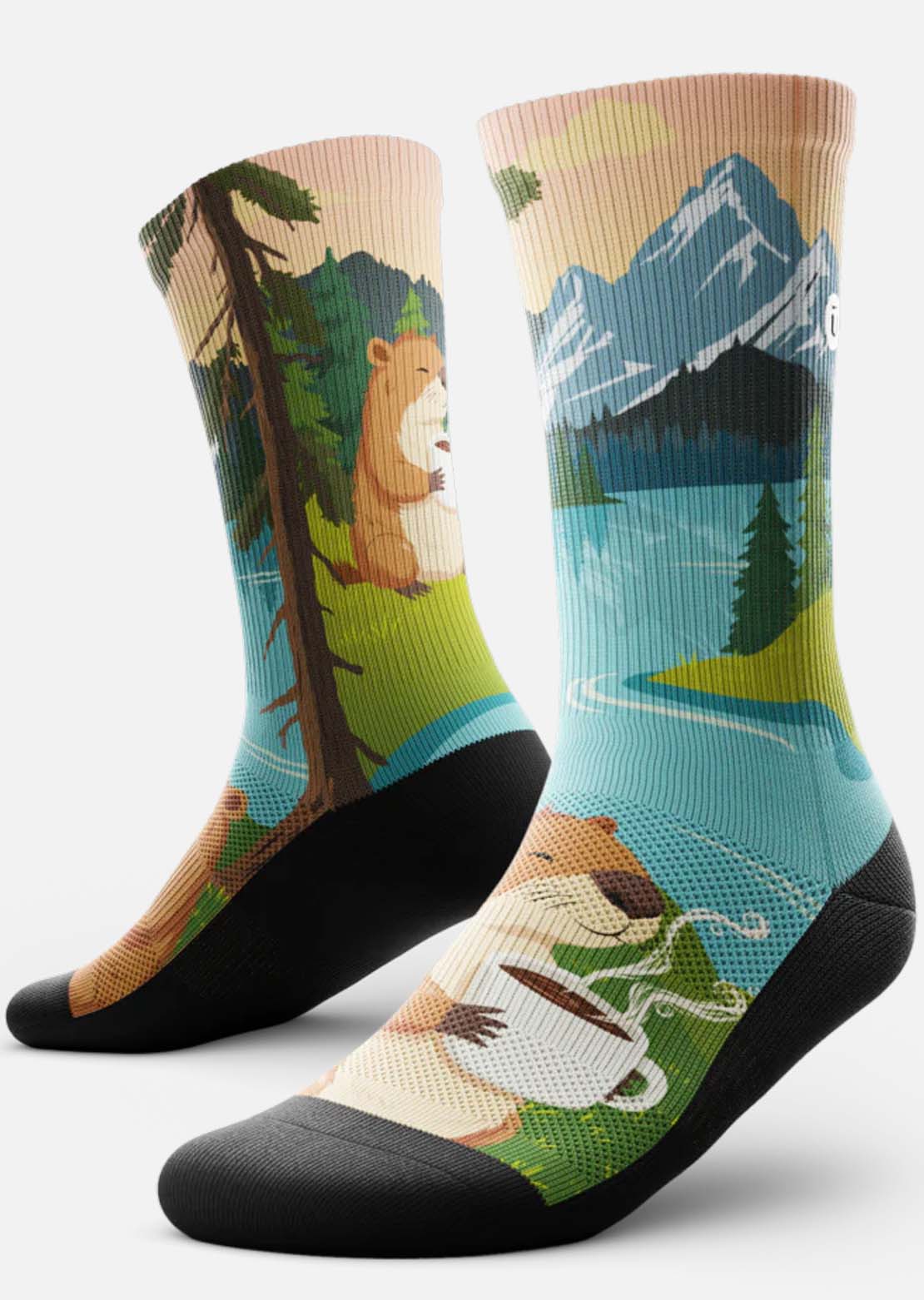 Outway Unisex Beaver Buzz Crew Socks