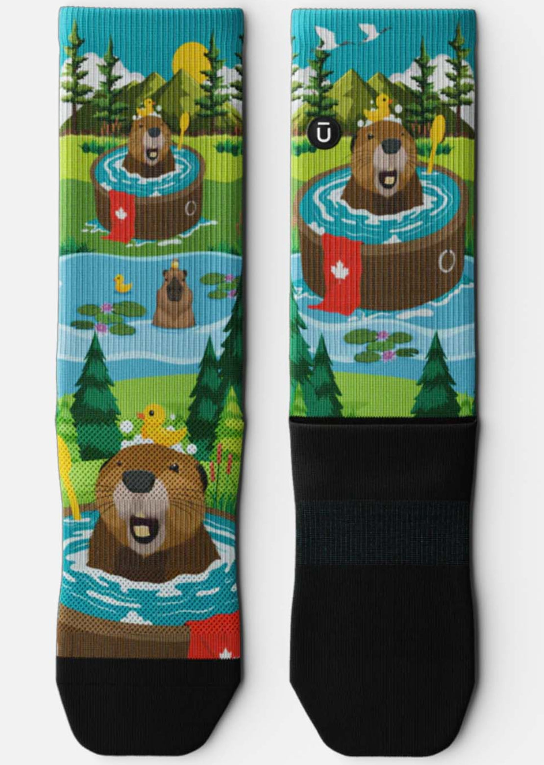 Outway Unisex Bubbly Beaver Crew Socks