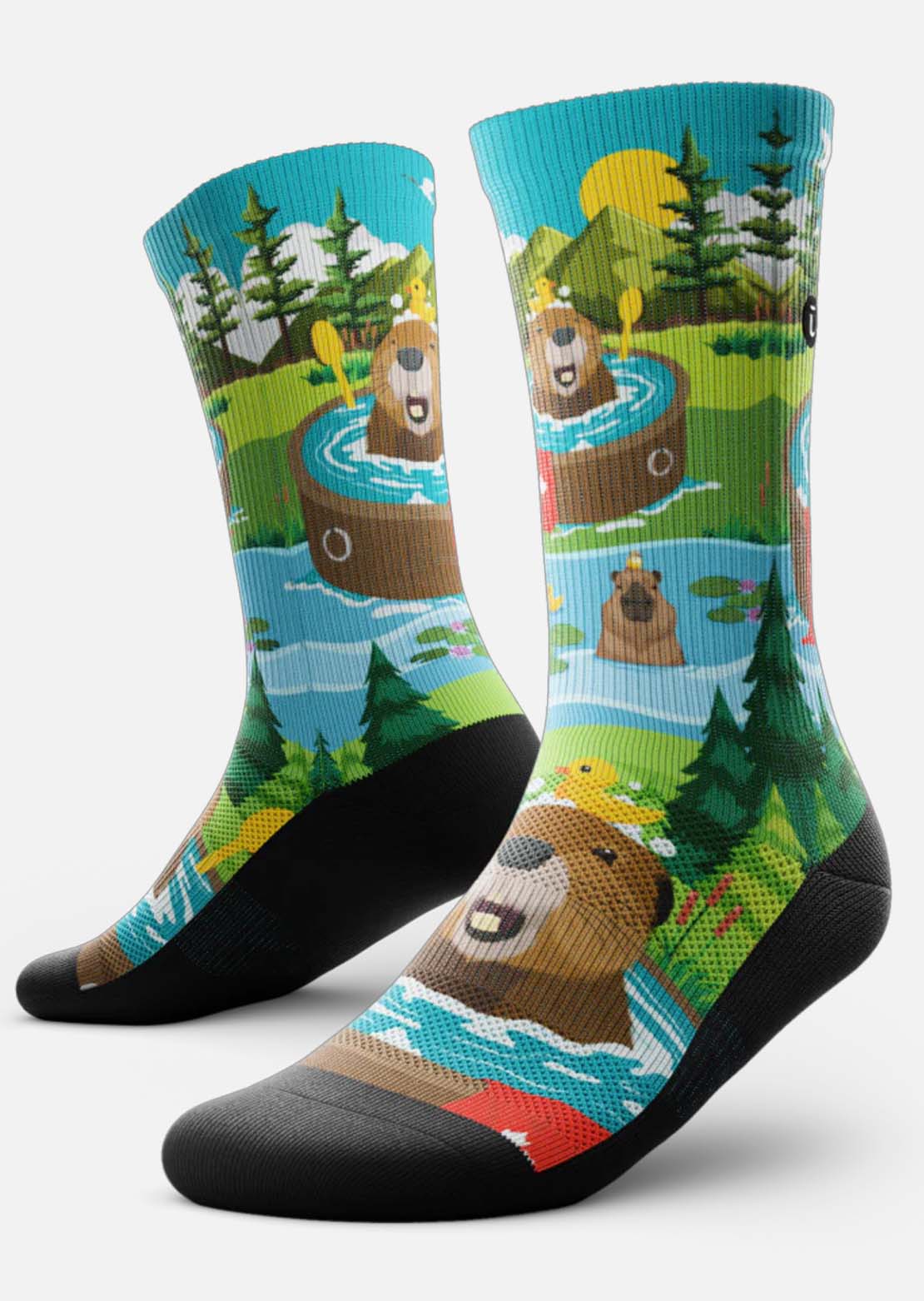 Outway Unisex Bubbly Beaver Crew Socks