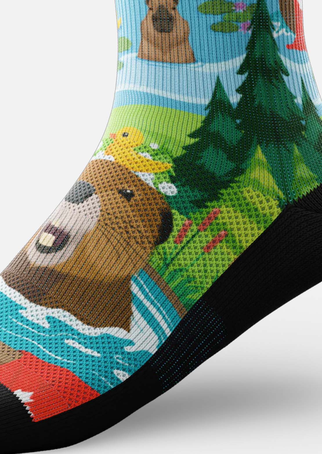 Outway Unisex Bubbly Beaver Crew Socks