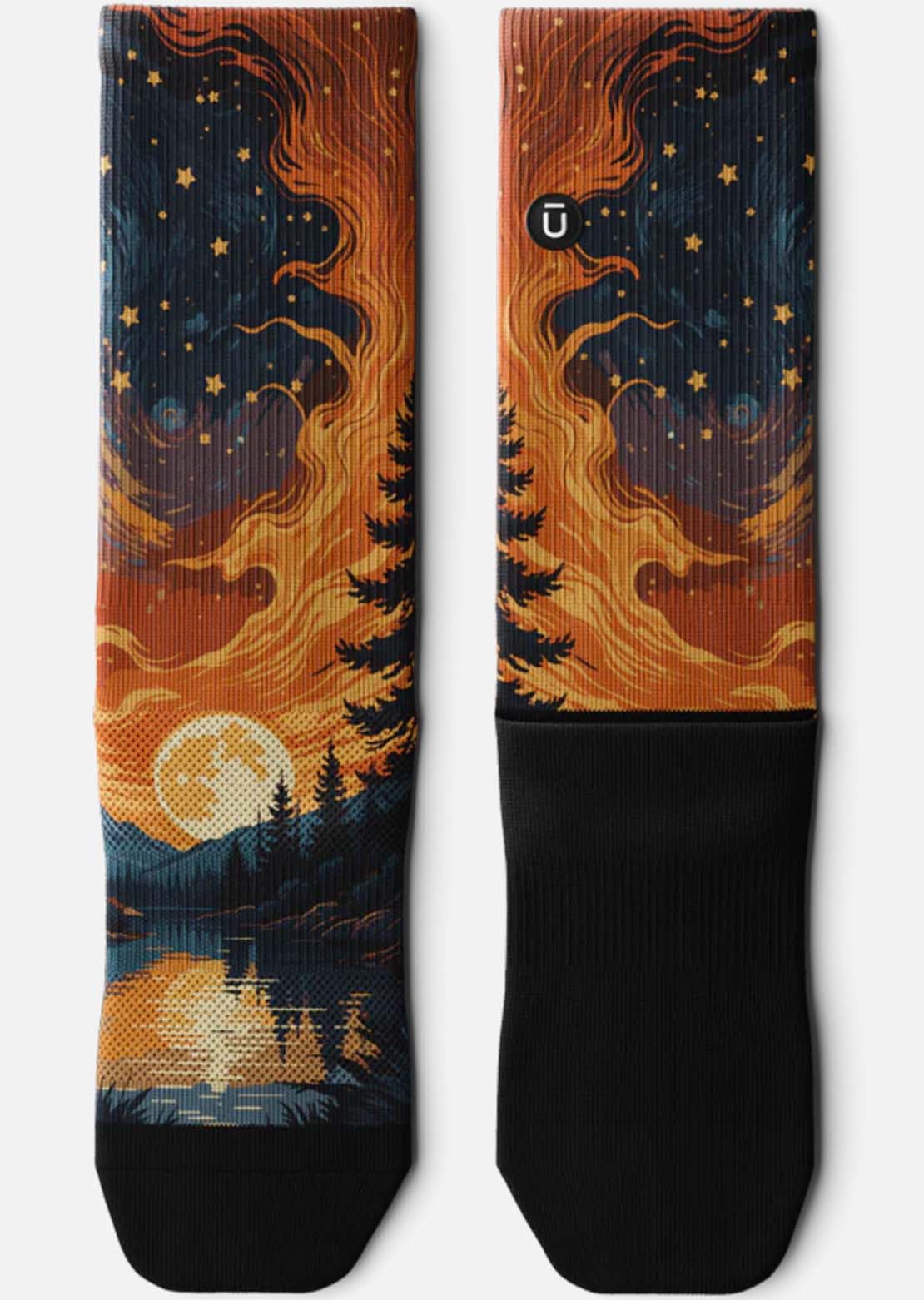 Outway Unisex Fiery Night Crew Socks