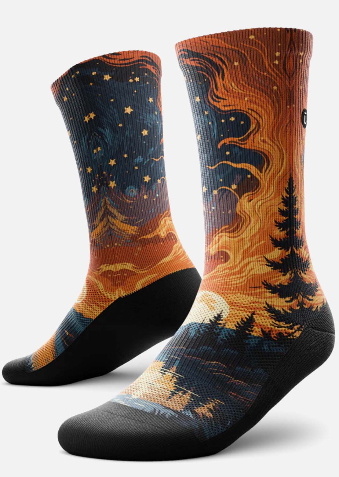 Outway Unisex Fiery Night Crew Socks
