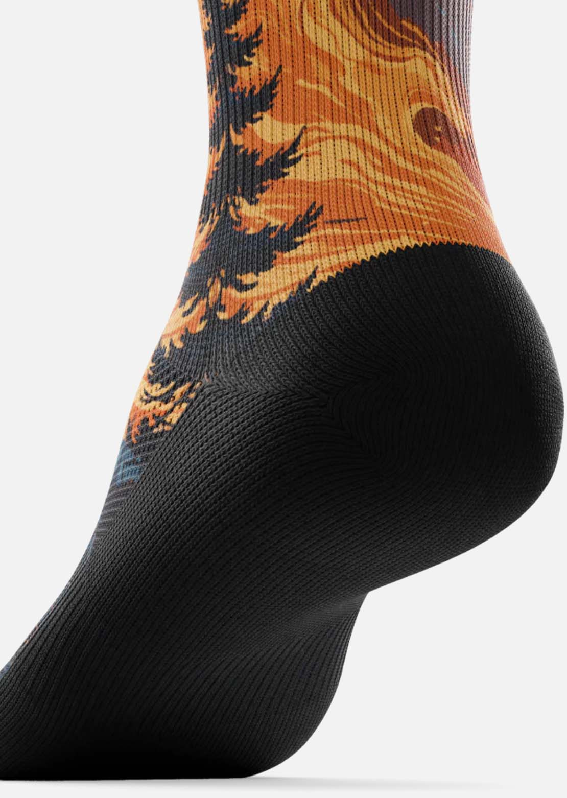Outway Unisex Fiery Night Crew Socks