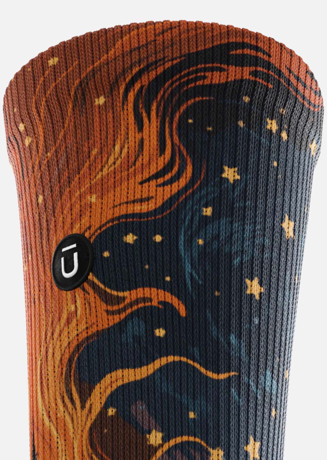 Outway Unisex Fiery Night Crew Socks