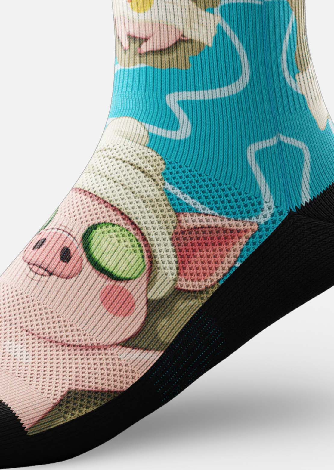 Outway Unisex Just Oink It Crew Socks