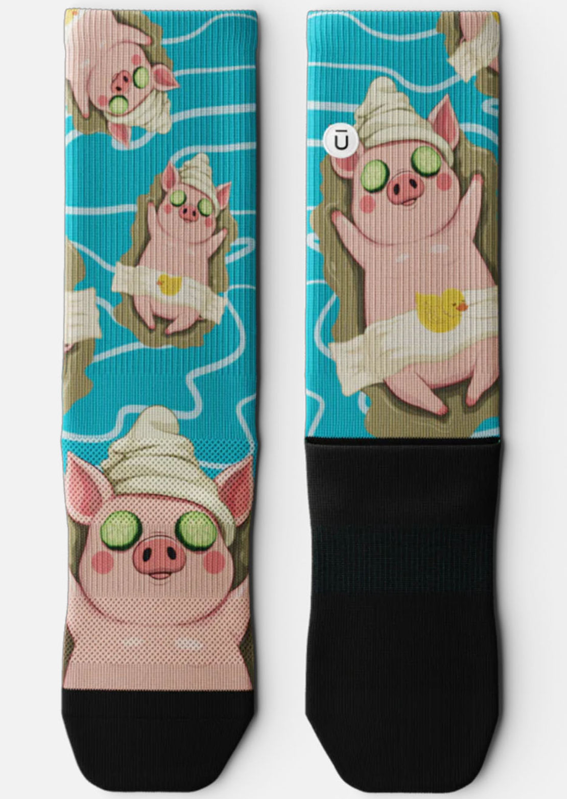 Outway Unisex Just Oink It Crew Socks