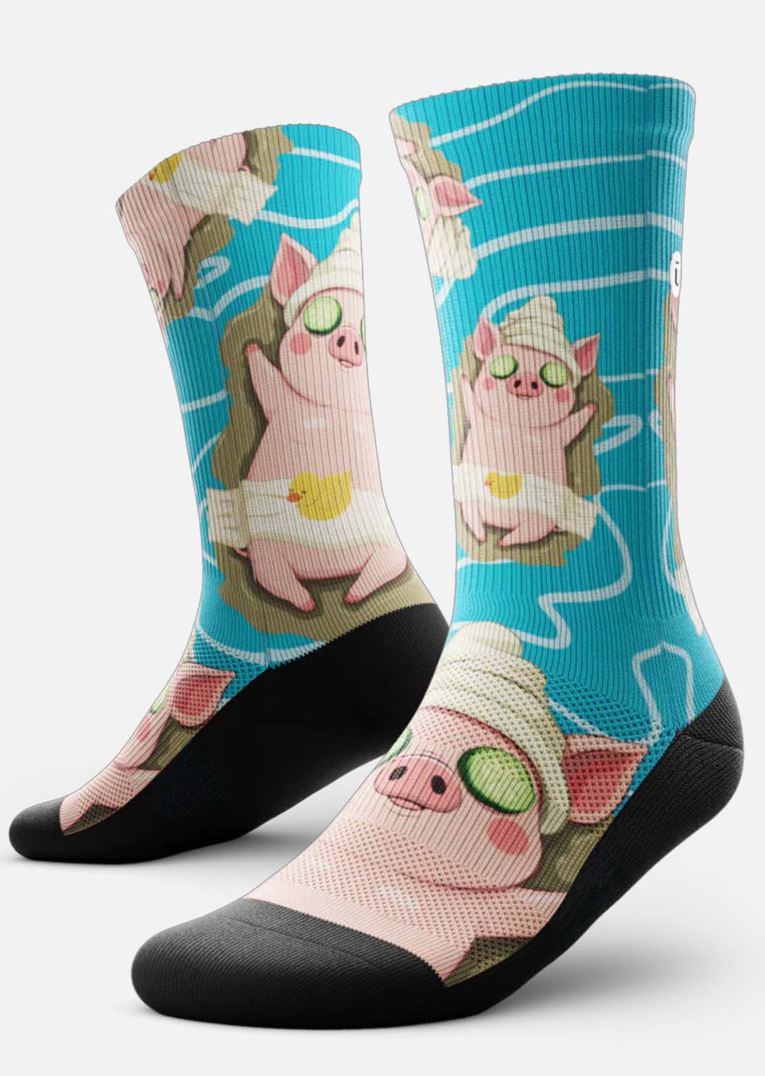 Outway Unisex Just Oink It Crew Socks