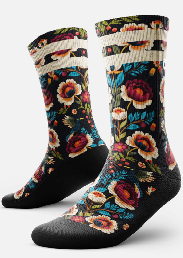 Outway Unisex Midnight Flora Crew Socks - PRFO Sports