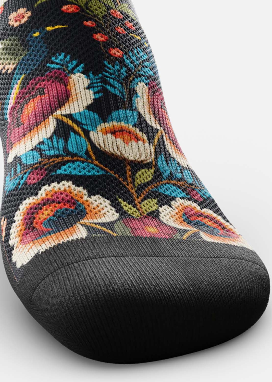Outway Unisex Midnight Flora Crew Socks