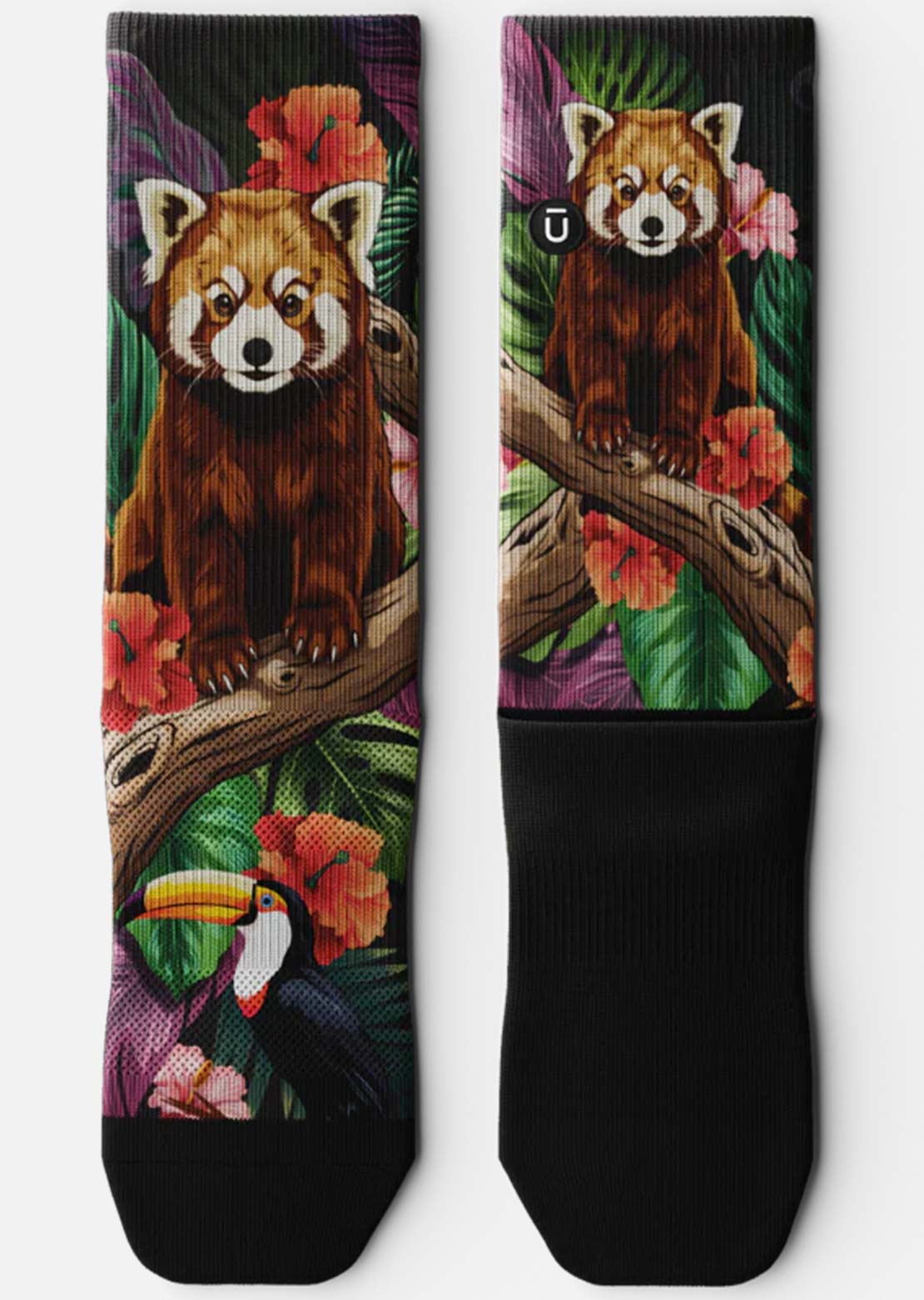 Outway Unisexe Tropical Panda Crew Chaussettes