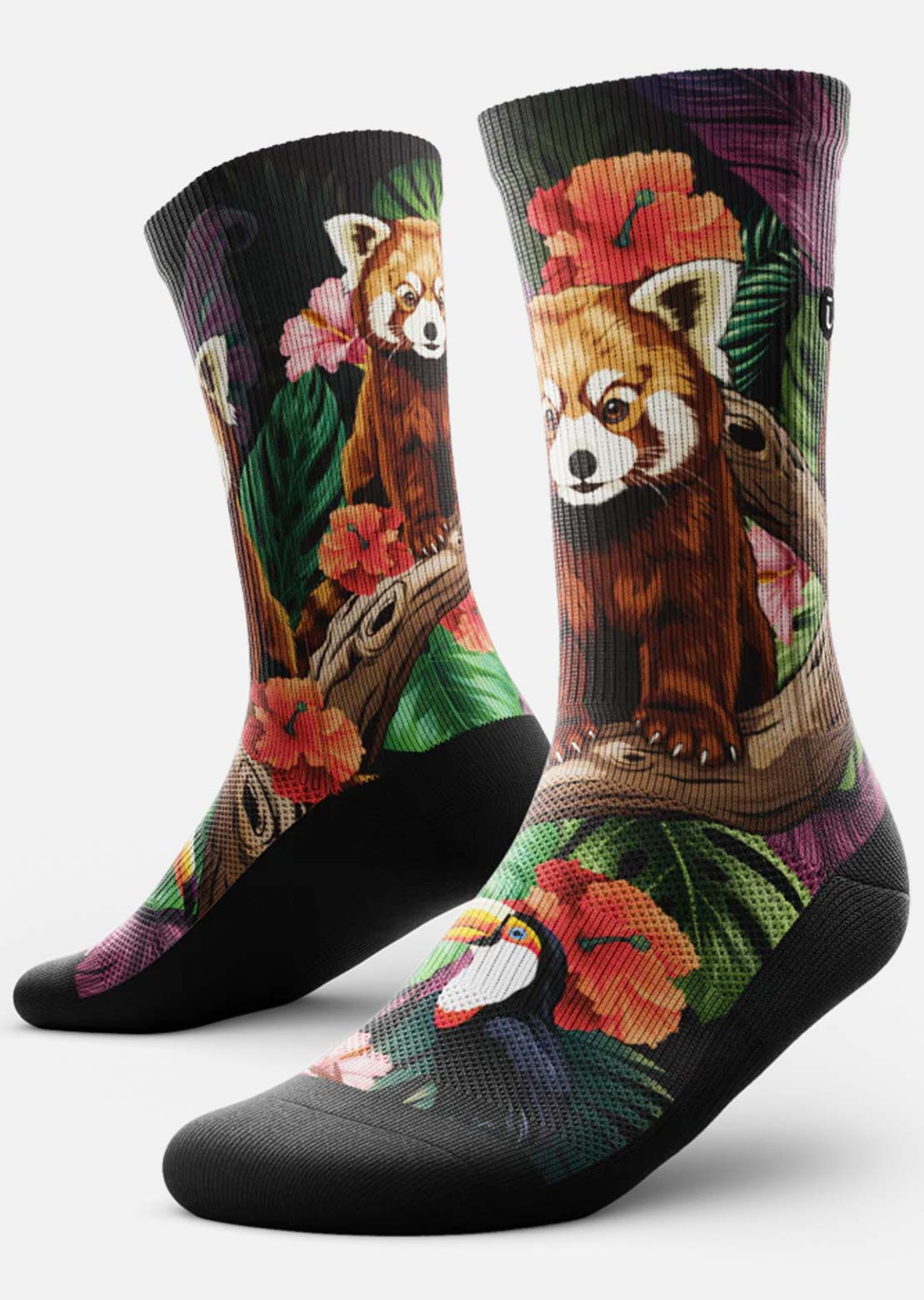 Outway Unisexe Tropical Panda Crew Chaussettes