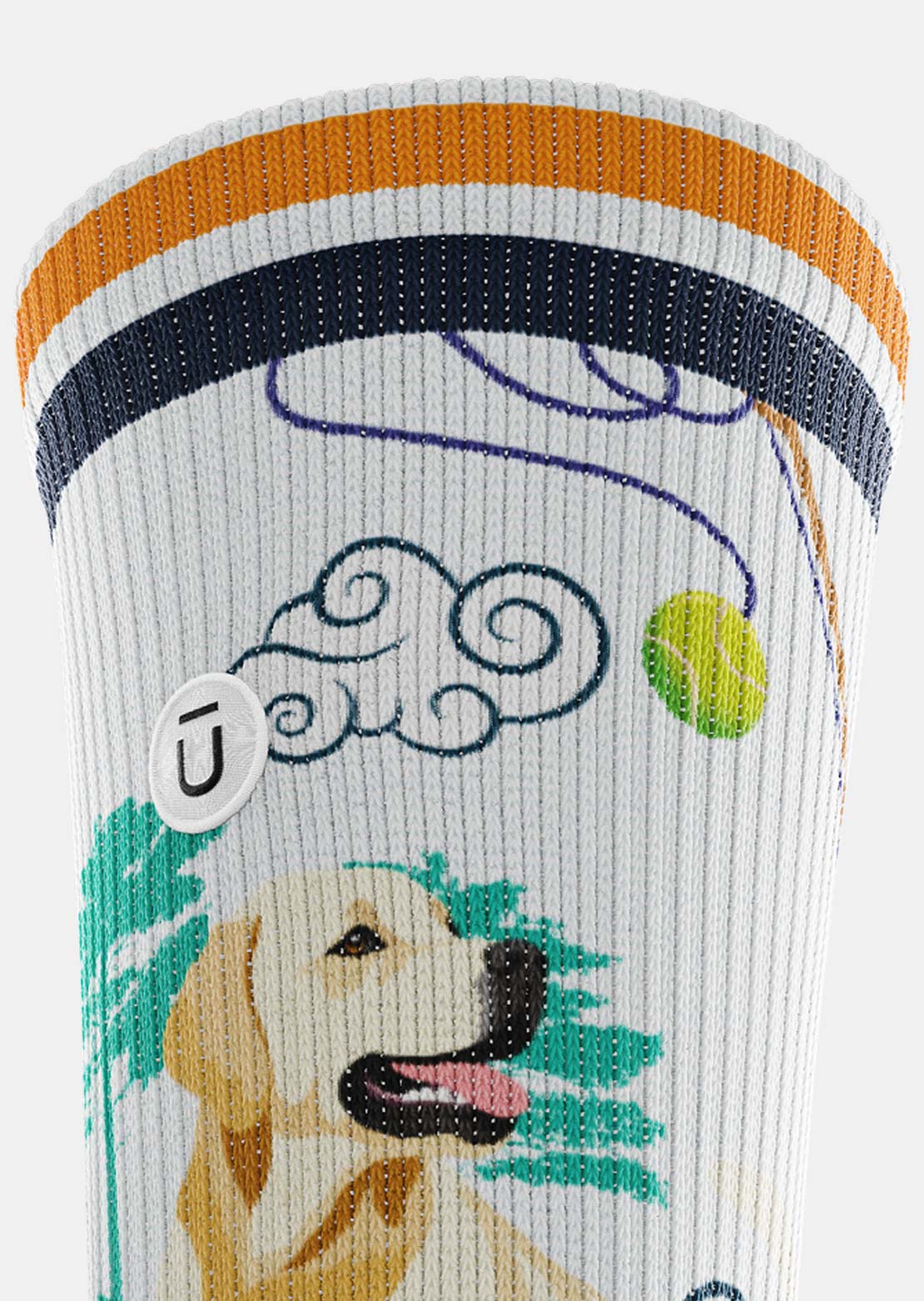 Outway Yellow Lab Crew Socks
