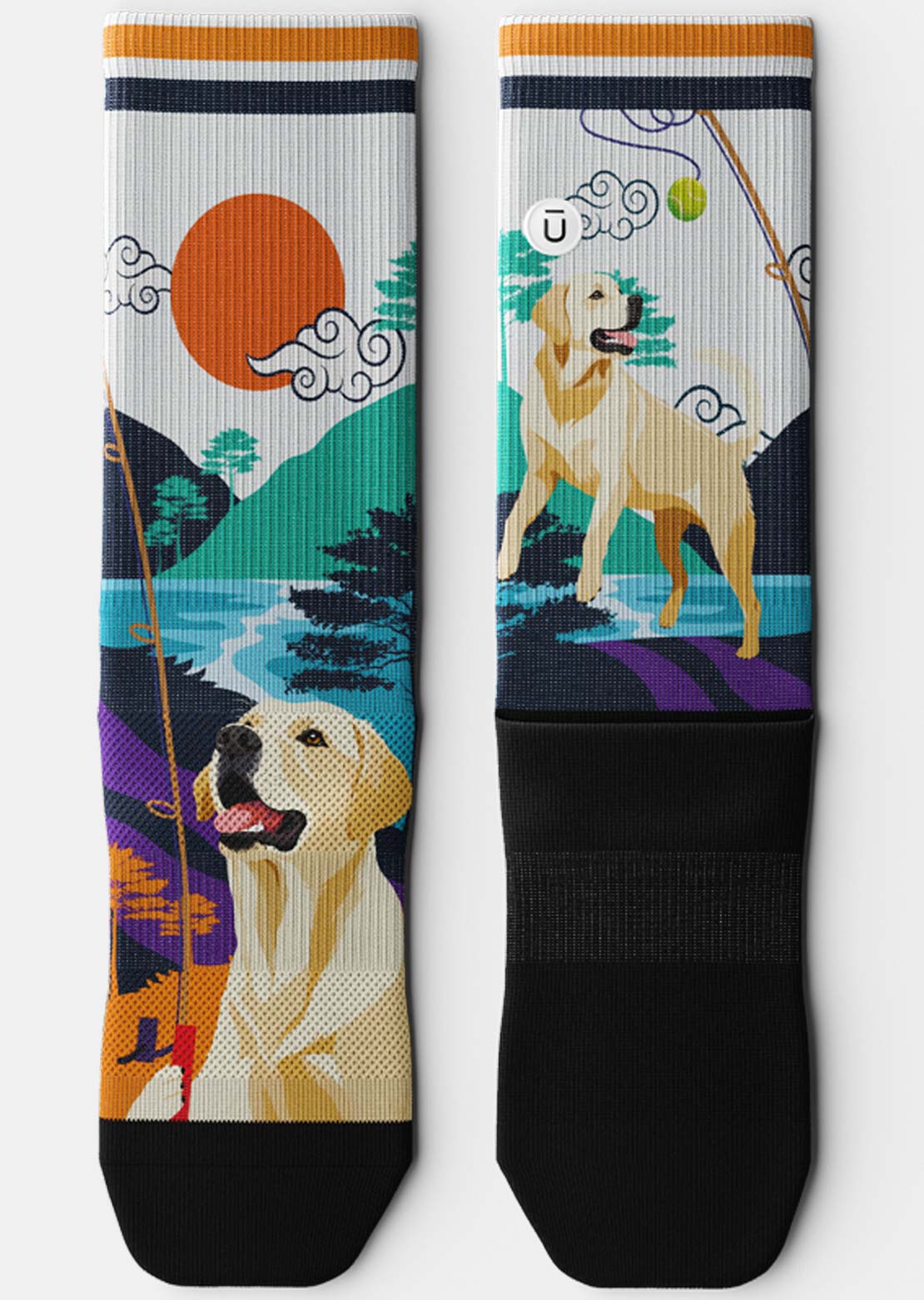 Outway Yellow Lab Crew Socks
