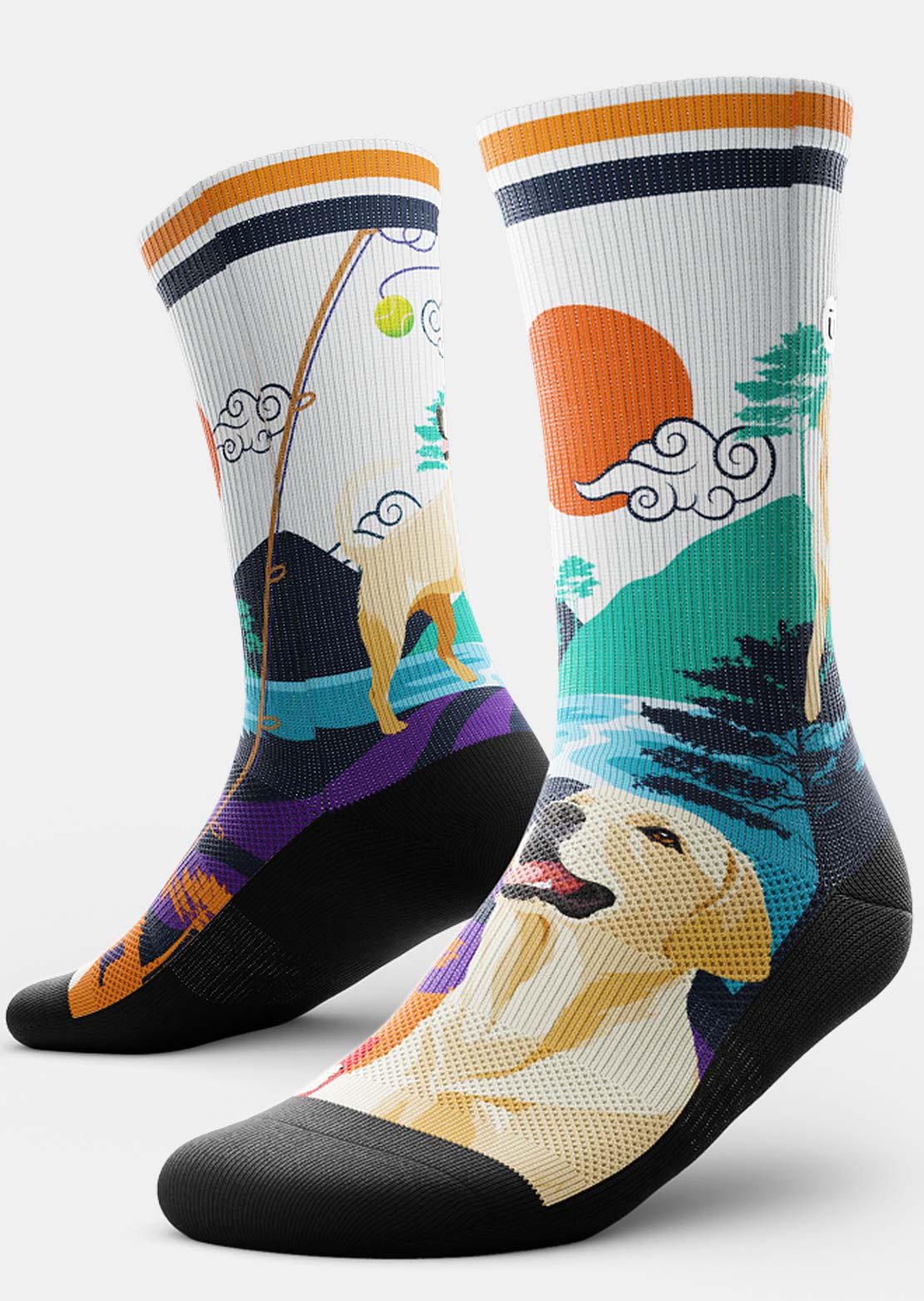 Outway Yellow Lab Crew Socks