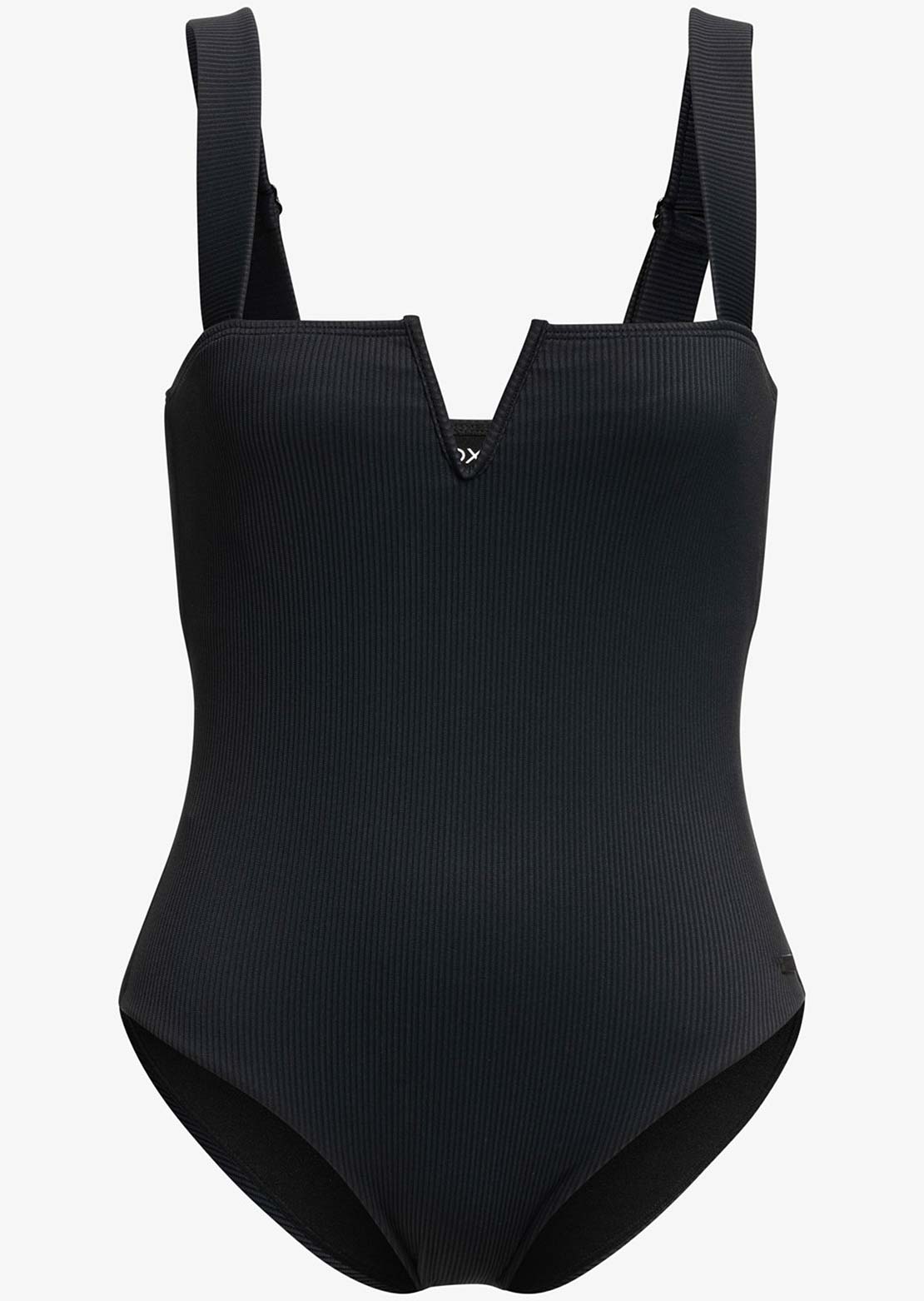 Roxy Women&#39;s Rib Love The Coco V Dcup One Piece Anthracite