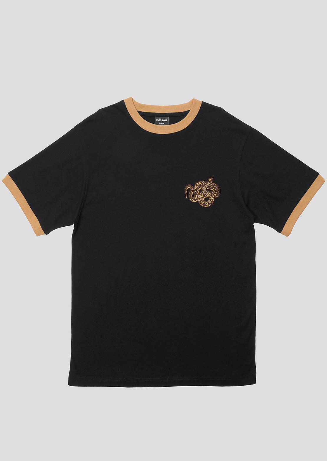 Pass-Port Coiled T-Shirt Black