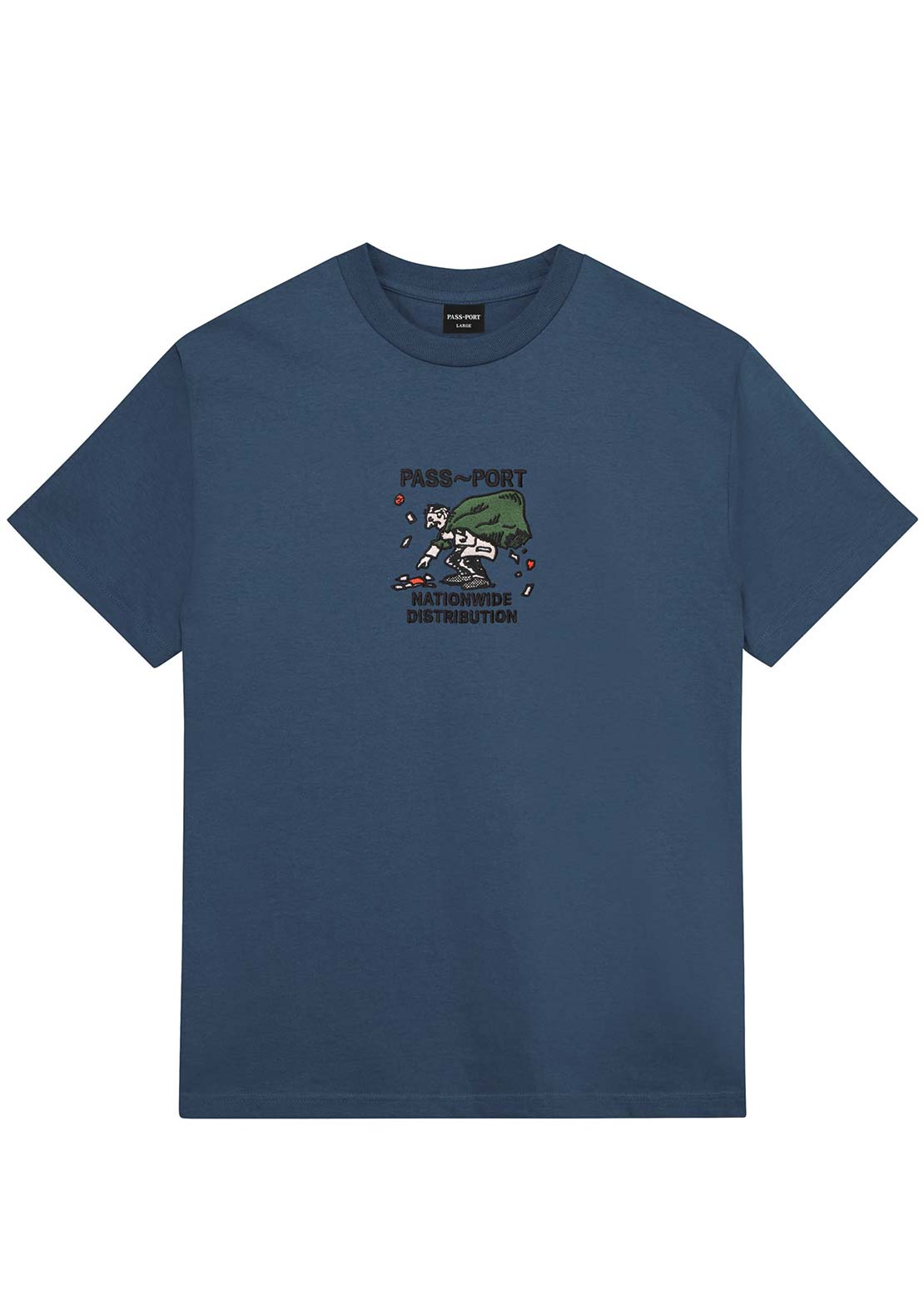 Pass-Port Men's Distribution T-Shirt Harbor Blue