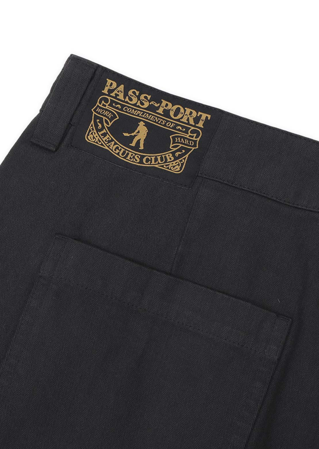 Pass-Port Men's Herringbone Leagues Club Shorts Vintage Black