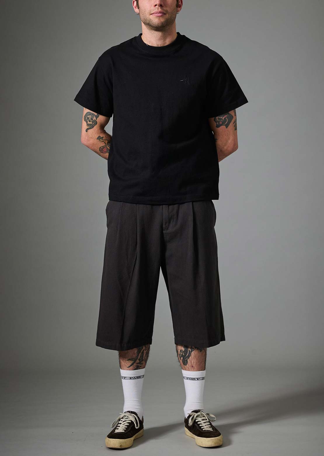 Pass-Port Men's Herringbone Leagues Club Shorts Vintage Black