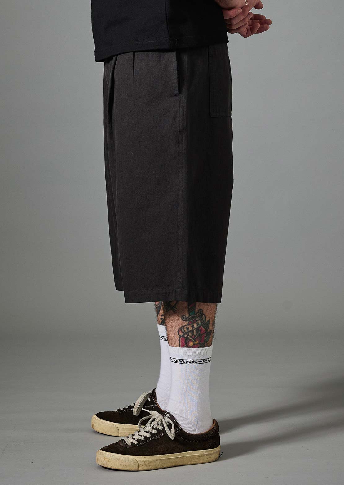 Pass-Port Men's Herringbone Leagues Club Shorts Vintage Black