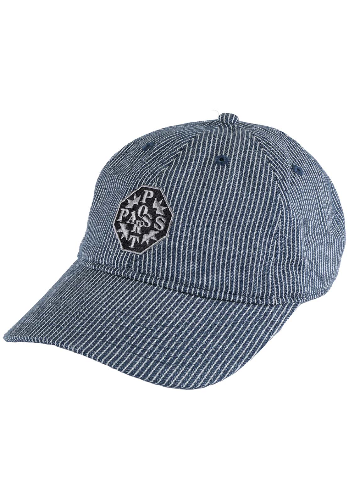 Pass-Port Men's Minted Leagues Cap Blue Stripe