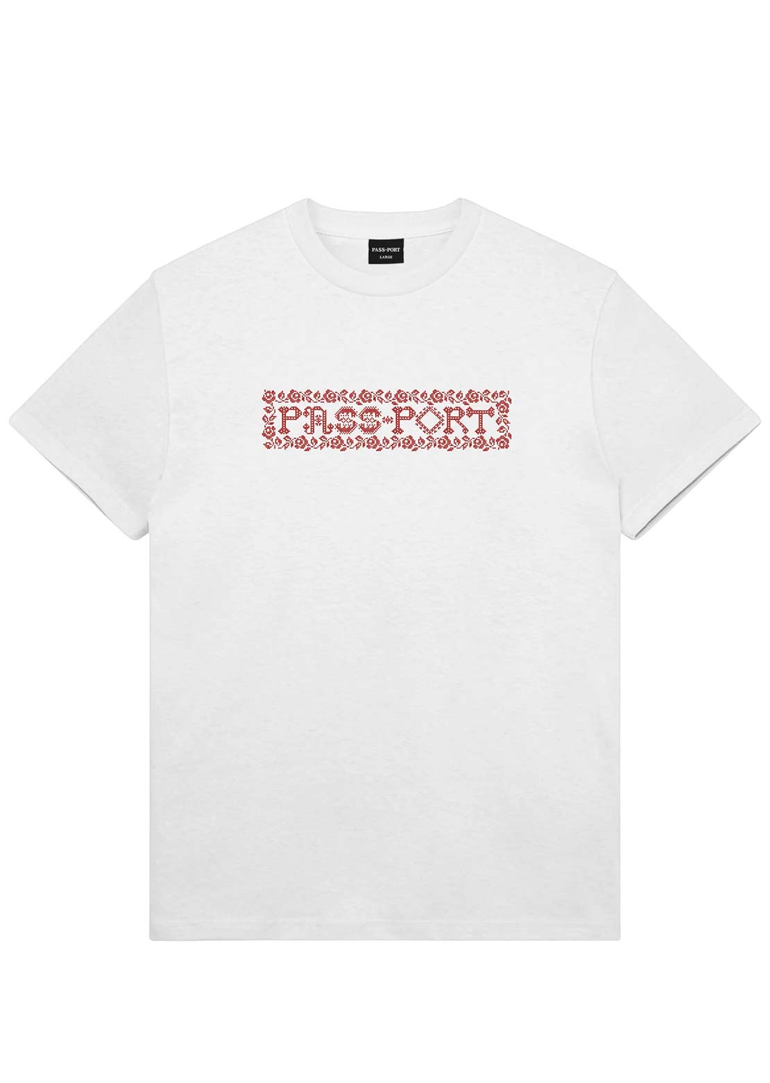 Pass-Port Men's Rosary T-Shirt White