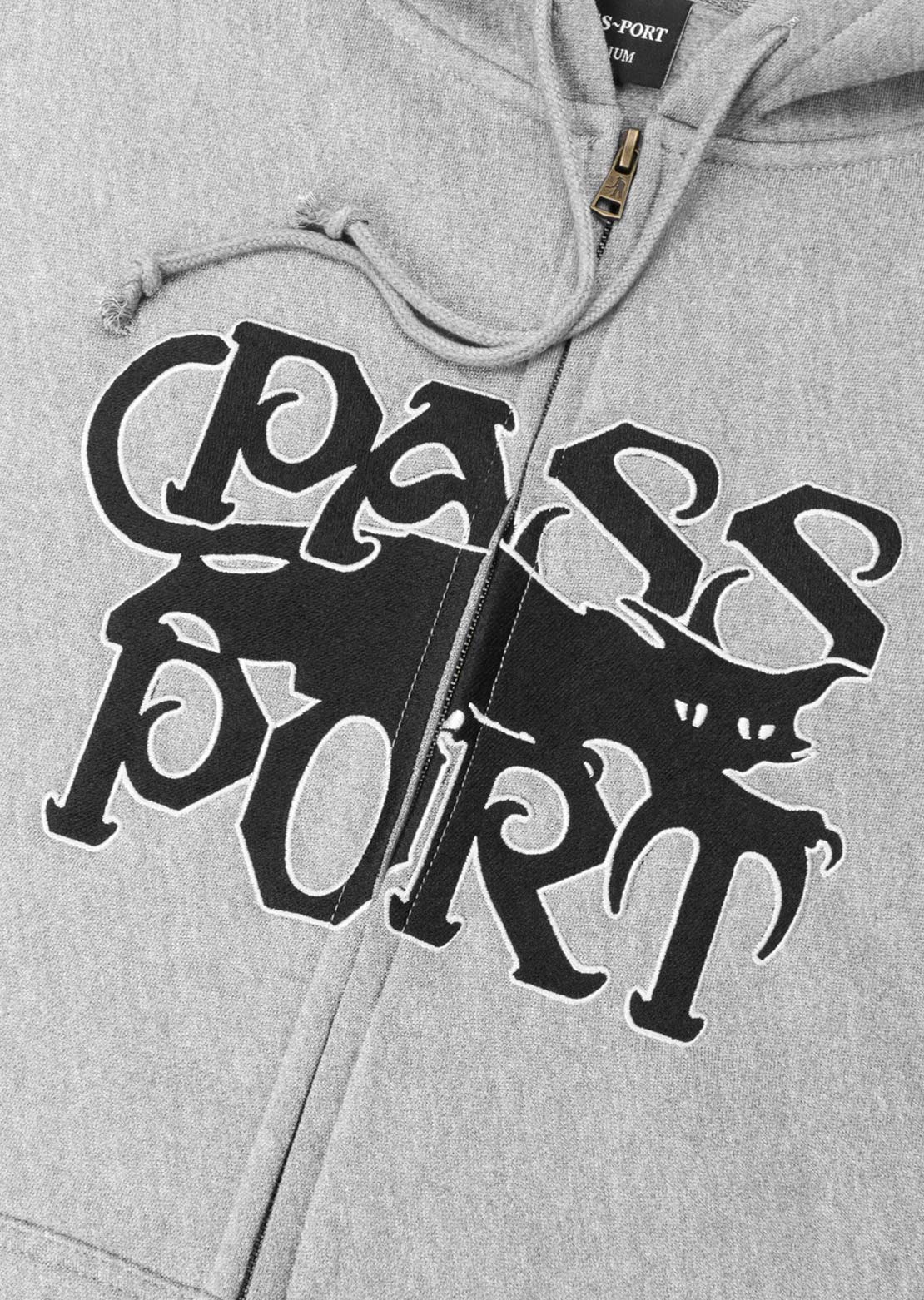 Pass-Port Men's Slinkin' Zip Hood Ash