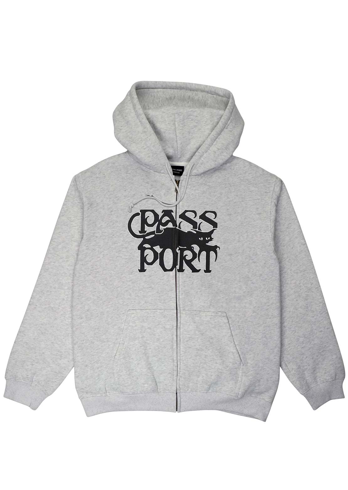 Pass-Port Men's Slinkin' Zip Hood Ash