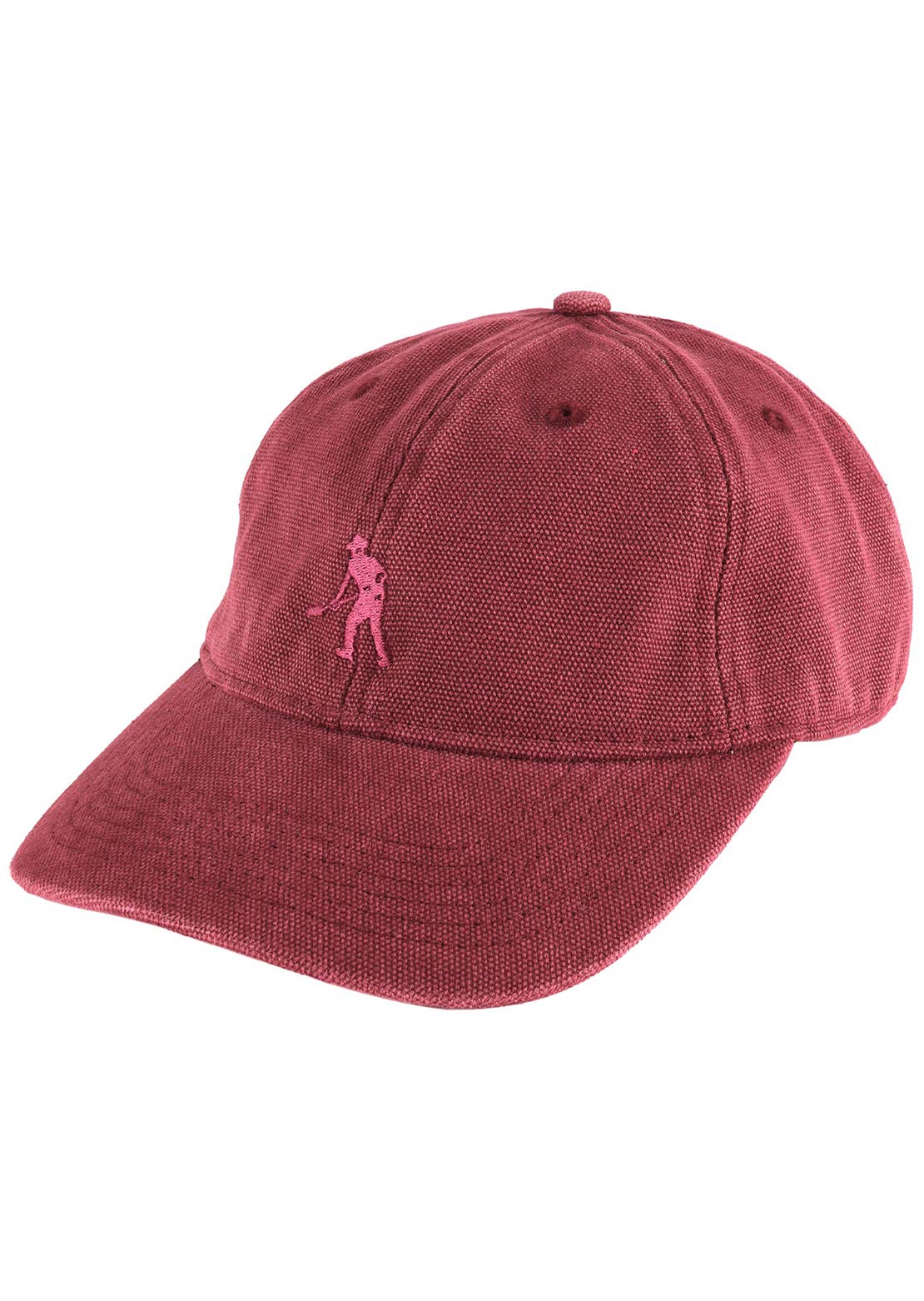 Pass-Port Men's Solid Leagues Cap Washed Scarlet