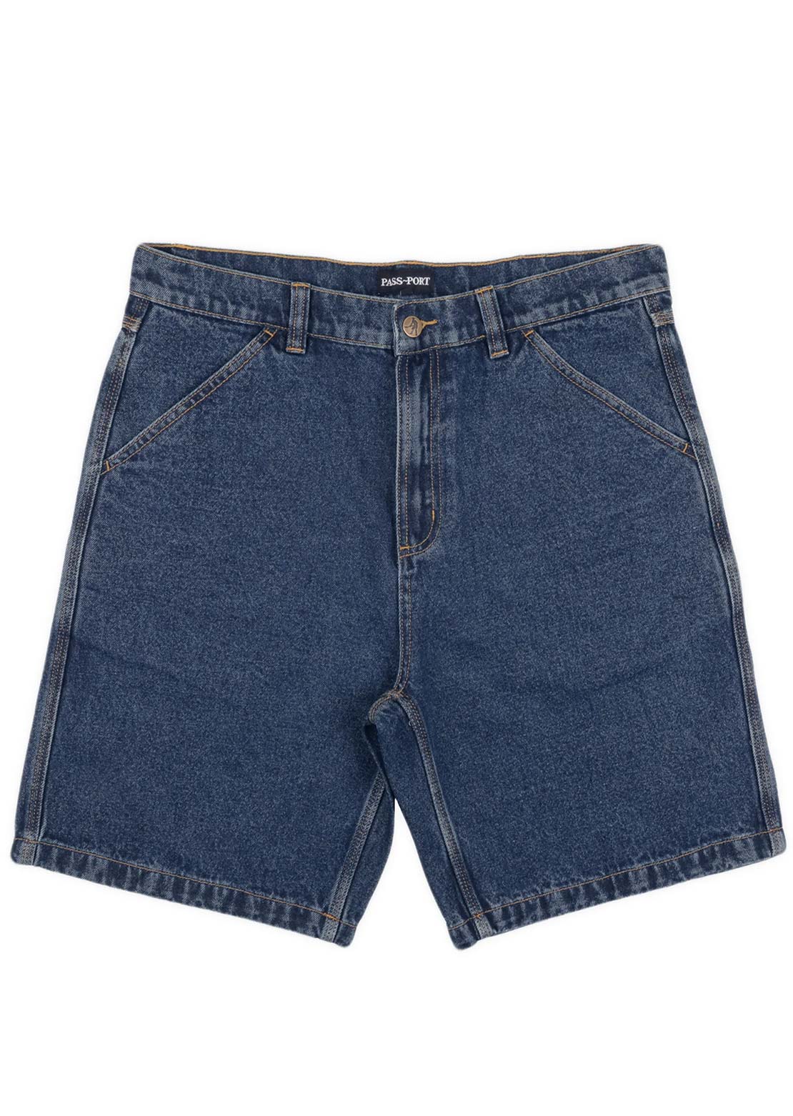 Pass-Port Men's Workers Club Classic Jean Shorts Washed Dark Indigo
